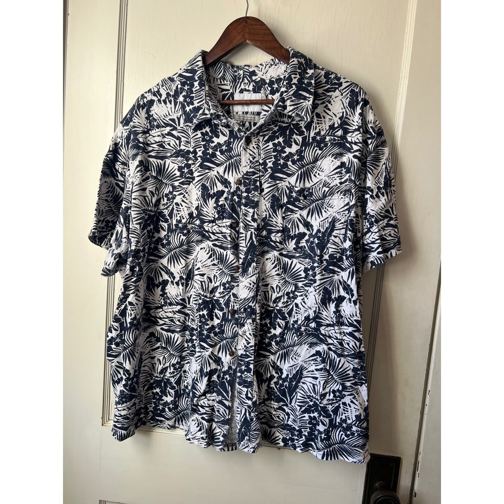 Goodfellow & Co Mens Tropical Floral Short Sleeve Button‎ Up Shirt Size XXL